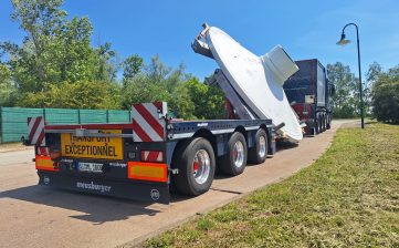 Planetenträger mit 25 Tonnen sicher ans Ziel gebracht