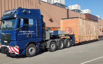 Schwertransport von Nord nach Süd