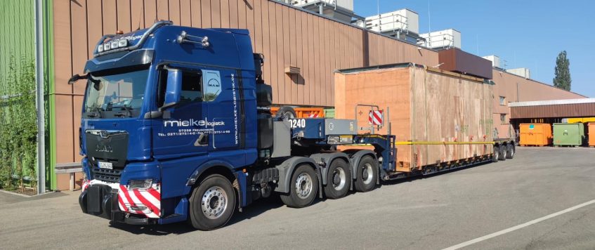 Schwertransport von Nord nach Süd